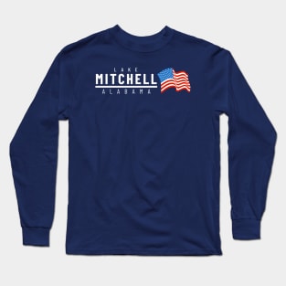 Lake Mitchell - USA - light text Long Sleeve T-Shirt